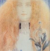 Fernand Khnopff Head of a Woman china oil painting reproduction